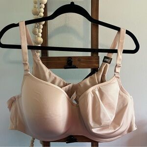 Torrid Curve Rose Dust Lightly Lined T-Shirt Bra Women’s Size 52B NEW